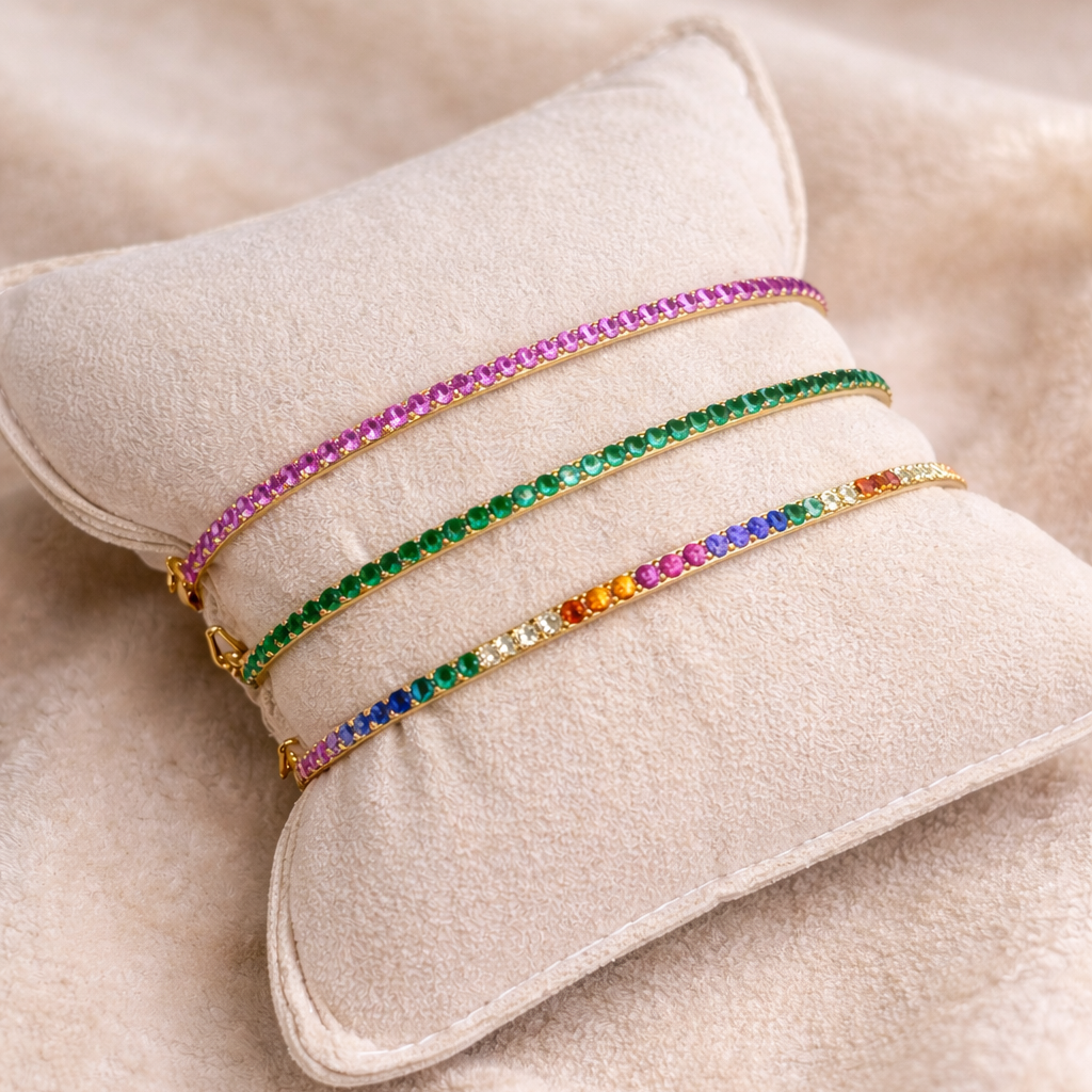 Rainbow CZ Bangle