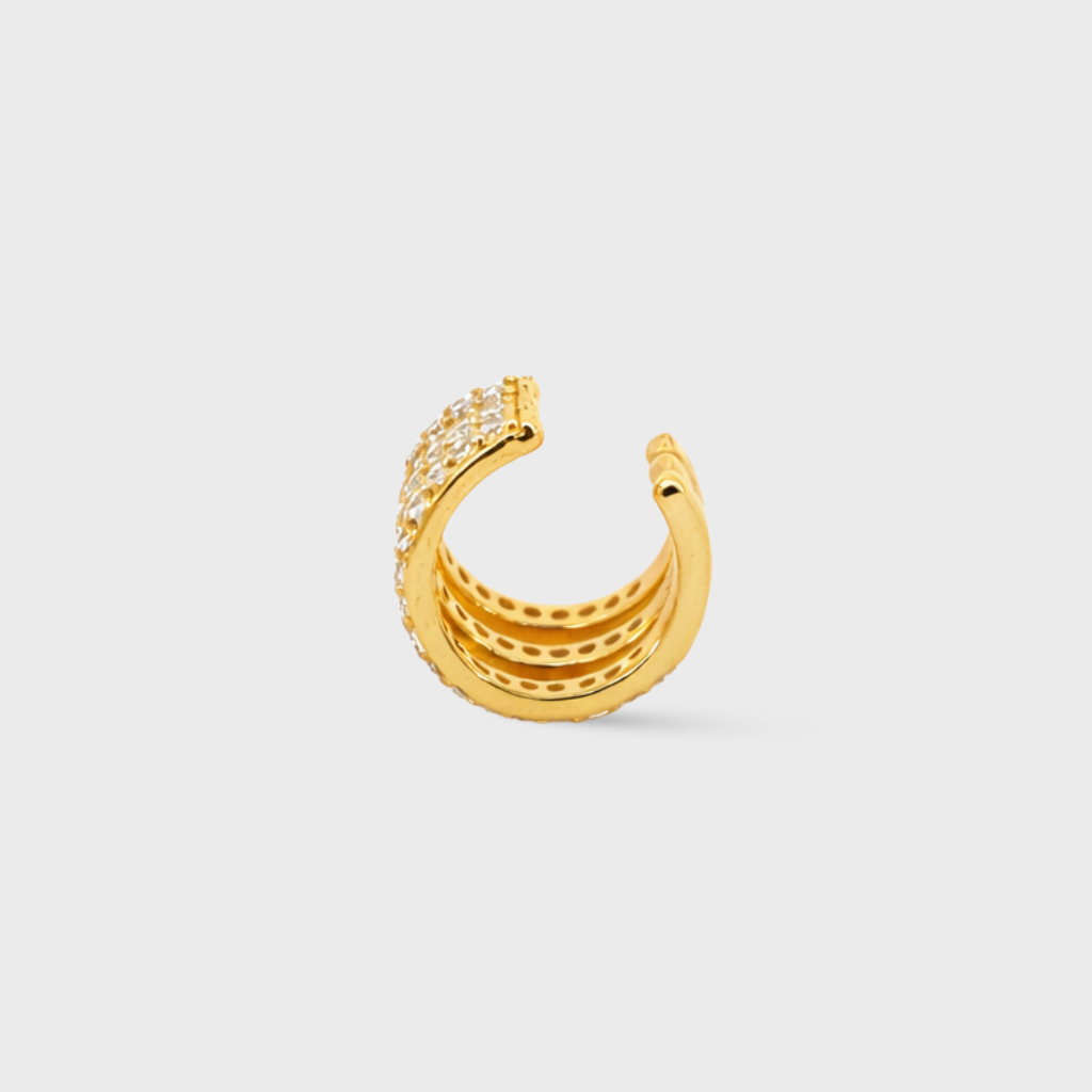 Triple Row Ear Cuff