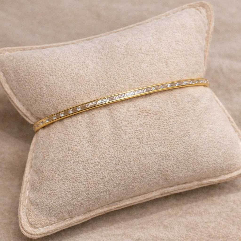 Baguette Cubic Zirconia Bangle