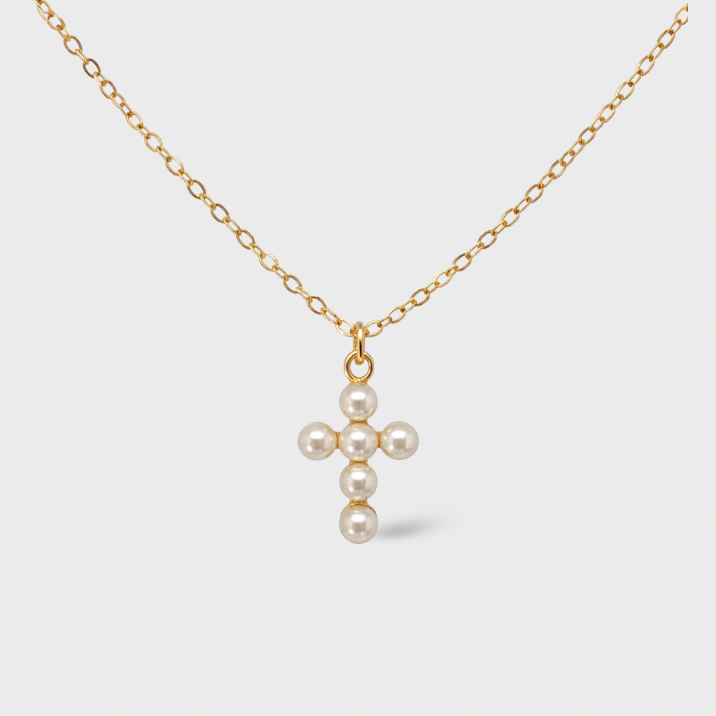 Pearl Cross Necklace