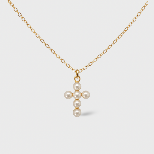 Pearl Cross Necklace