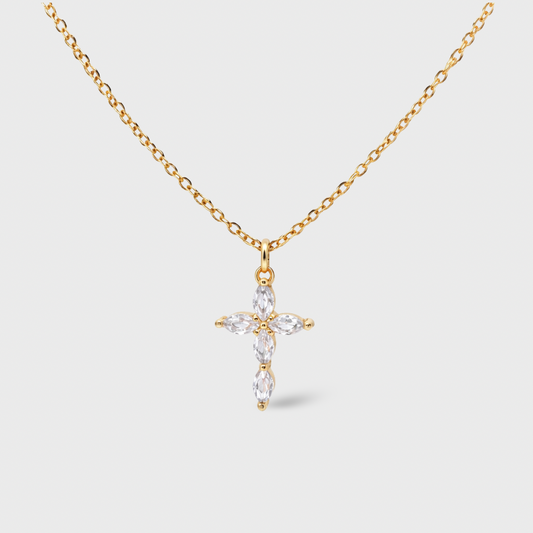 Cubic Zirconia Cross Necklace