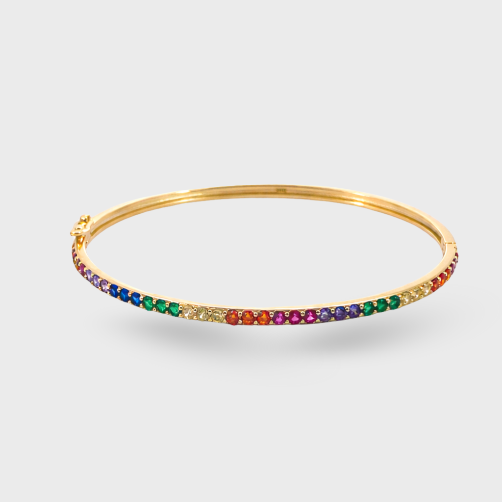 Rainbow CZ Bangle
