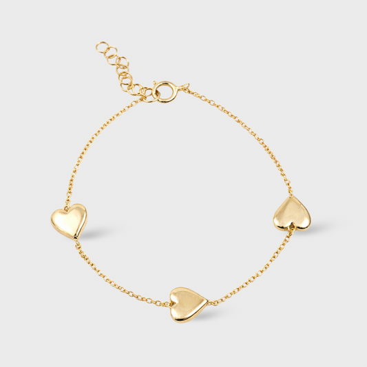 Triple Heart Bracelet