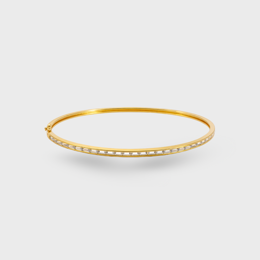 Baguette Cubic Zirconia Bangle