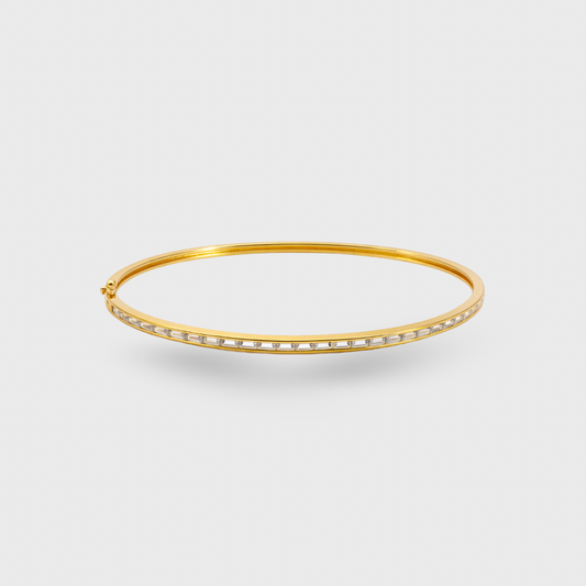 Baguette Cubic Zirconia Bangle