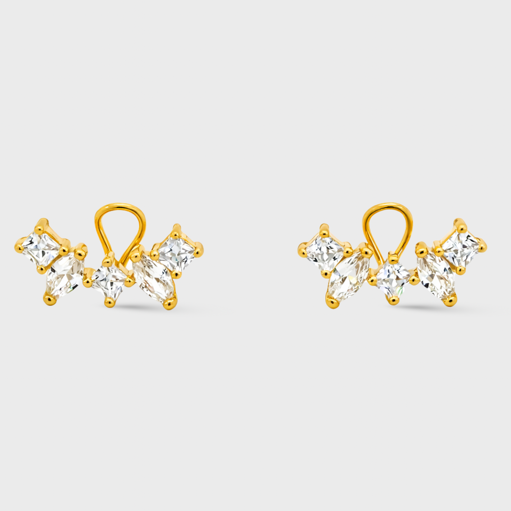 Cubic Zirconia Ear Climber