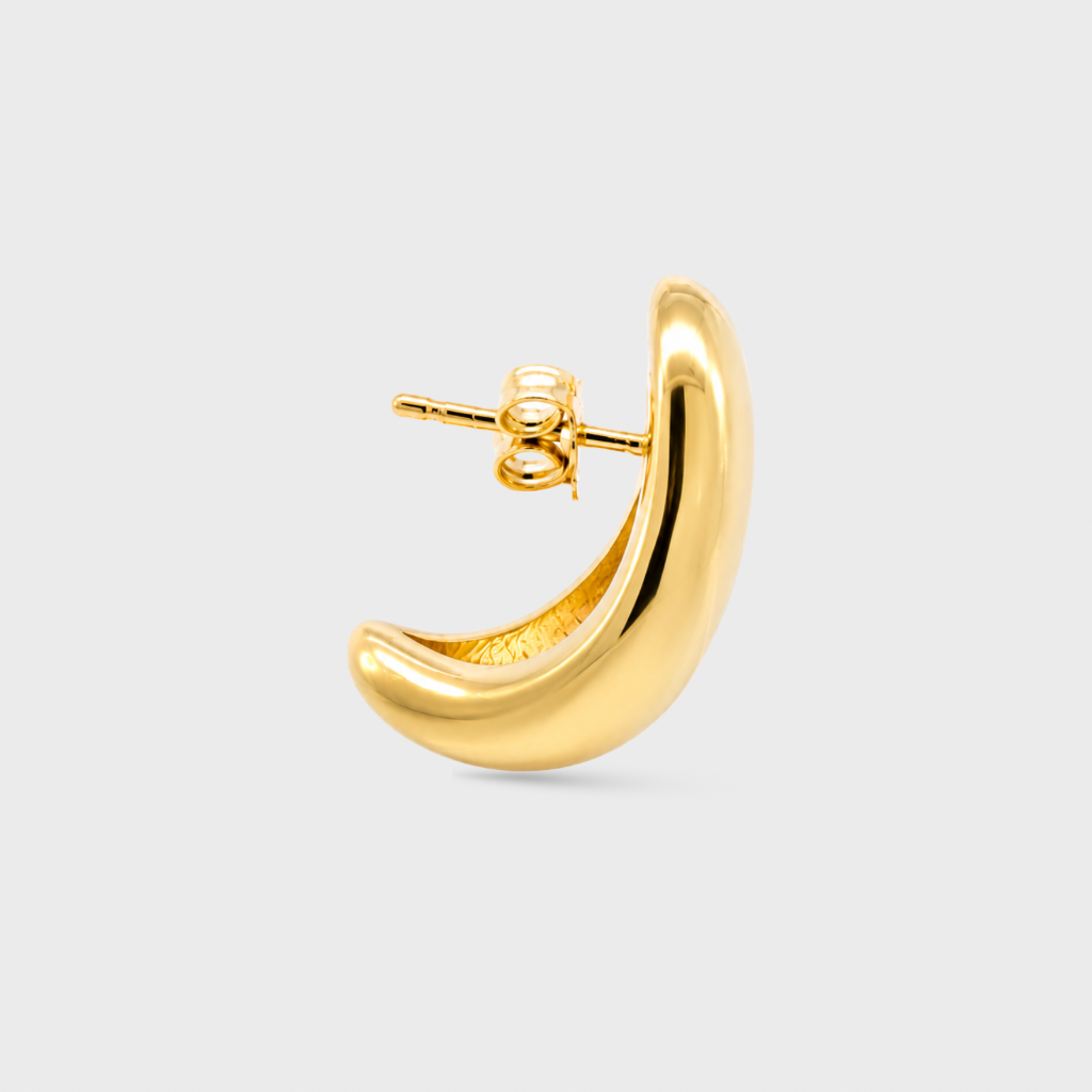 Puffy Heart Stud Earrings