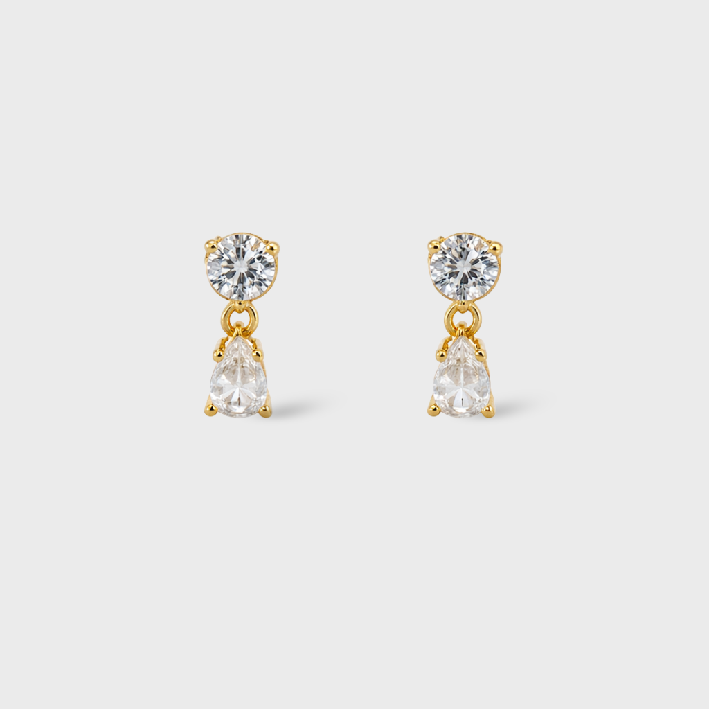 Clear Drop Studs