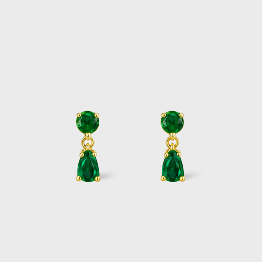 Green Drop Studs